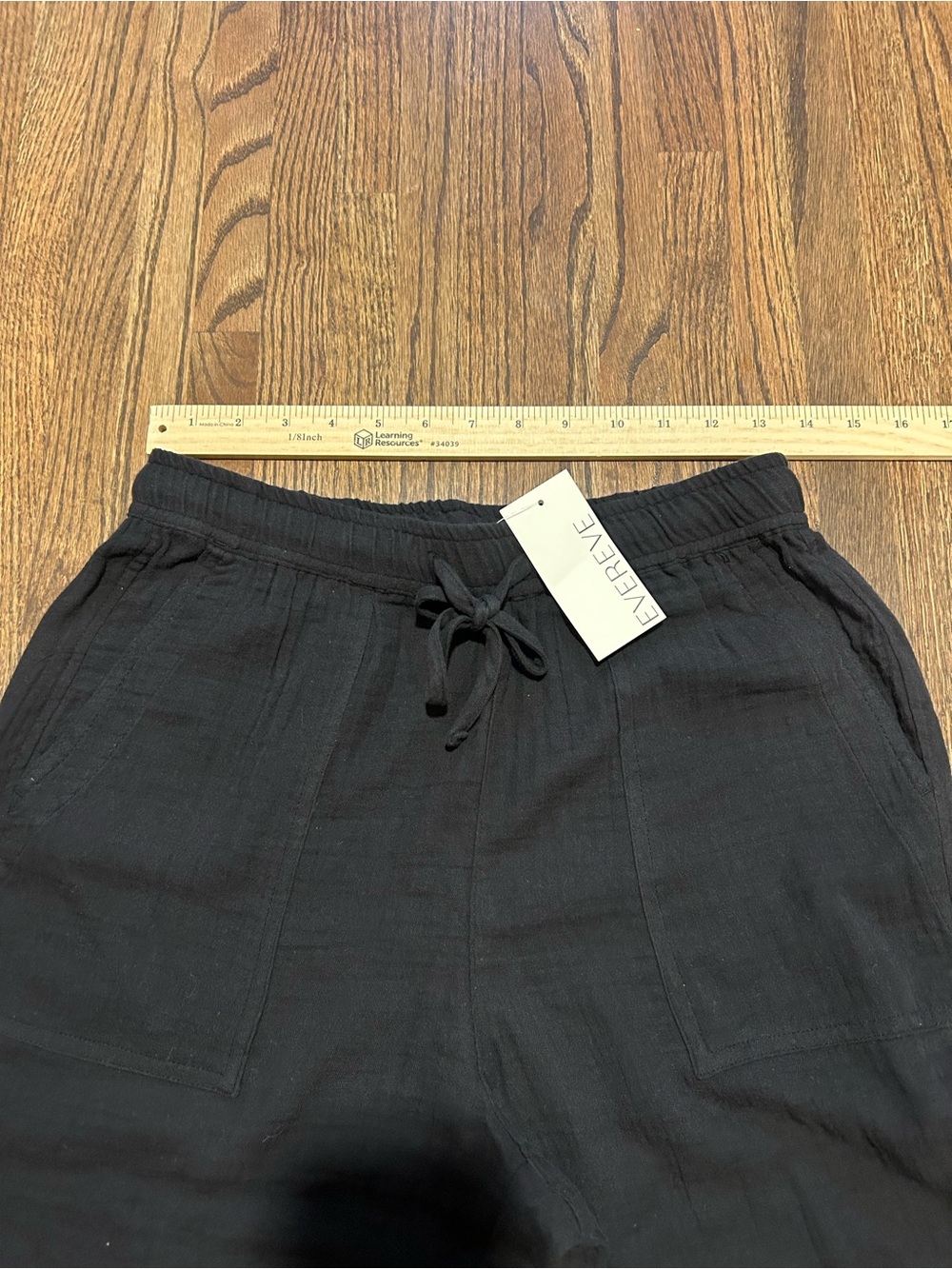 NWT Z Supply Hailey Gauze Pant Black Size Small 100% Cotton Pull On - Picture 8 of 8